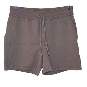 Lululemon Scuba High Rise Short 5 Inch Taupe Size 10 Relaxed Fit